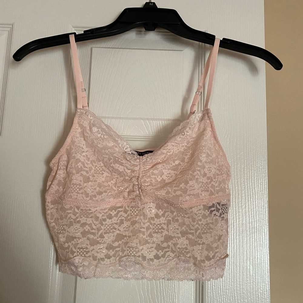 Pink bralette from Victoria’s Secret